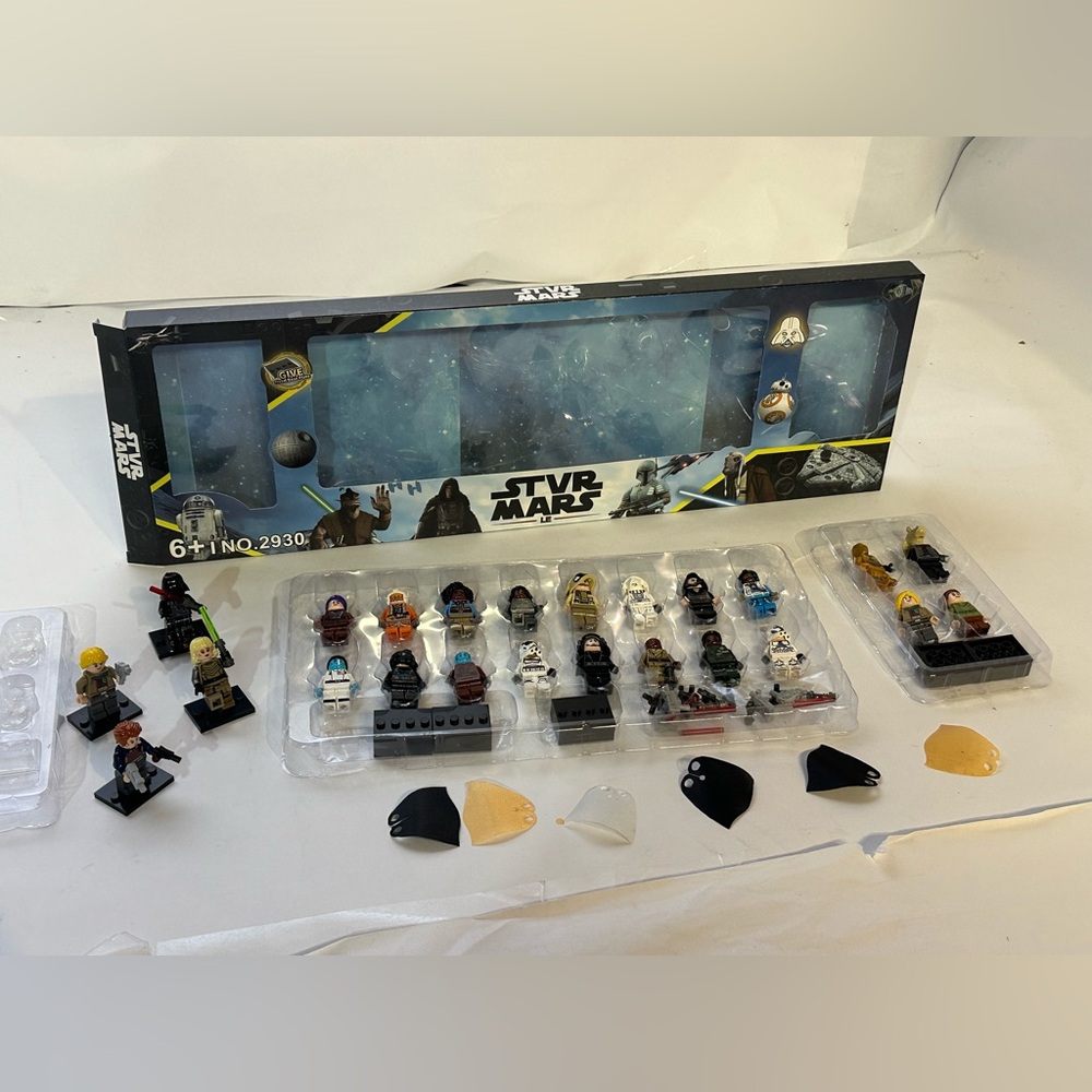 Star Wars Action Figures + Accessories Building Blocks Brick Mini Figure 24+ Pcs - Picture 7 of 11